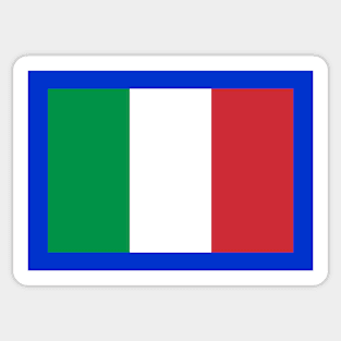 Italian flag 2d multiple Sticker